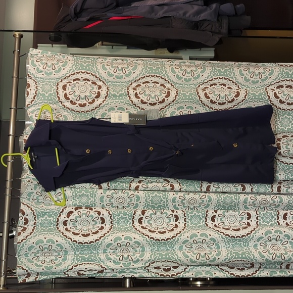 Nwt max+ash navy blue dress xs - Picture 1 of 2